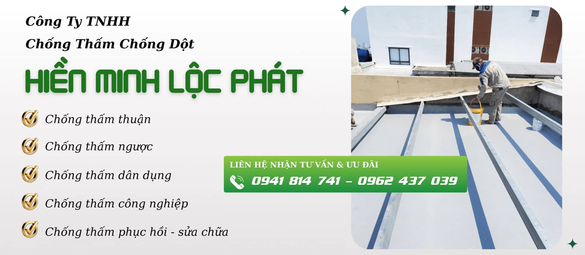 Chống thấm Hiền Mình Lộc Phát chất lượng